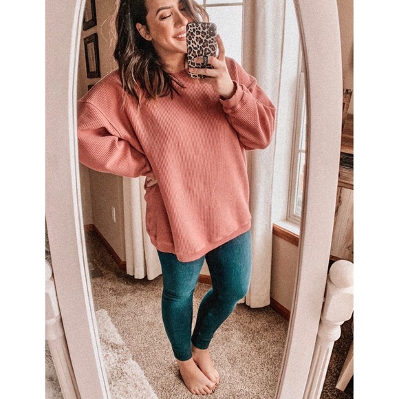 🆕 [Aerie] New Love Corded Oversized Sweatshirt - Picture 6 of 9